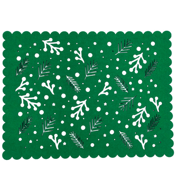 PODKŁADKA ŚWIĄTECZNA ZIELONA XFM534-27