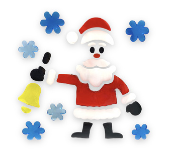 OZDOBY ŚWIĄTECZNE NA OKNO ŚW. MIKOŁAJ XST510-1