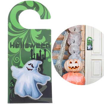 ZAWIESZKA ŚWIECĄCA NA DRZWI HALOWEEN - DUSZEK
