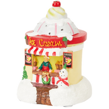 OZDOBA SKLEP ŚWIĄTECZNY Z OŚWIETLENIEM