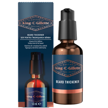 KING C GILLETTE SERUM BARBE 50ML VITAMINE B + CAFEINE