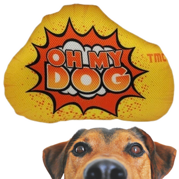 ZABAWKA PISZCZĄCA DLA PSA PODUSZKA MIĘKKA TMC ŻÓŁTA OH MY DOG