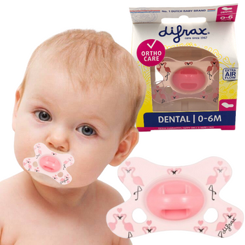 SMOCZEK DIFRAX DENTAL 0-6M RÓŻOWY FLAMING
