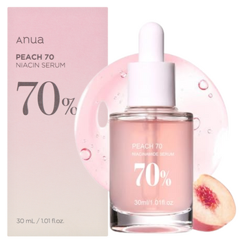 ANUA PEACH 70 NIACIN SERUM 70% NAWILŻAJĄCO ROZJAŚNIAJĄCE 30 ML