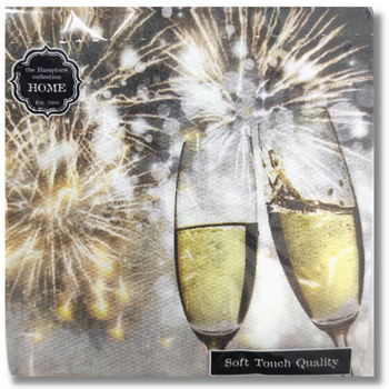 SERWETKI SYLWESTROWE 24X24 CM