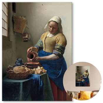 OBRAZ METALOWY MLECZARKA 55X40CM