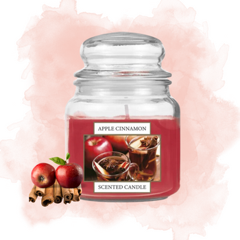 ŚWIECA W SZKLE APPLE CINNAMON