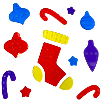 NAKLEJKI NA OKNO ŻELOWE ŚWIĄTECZNE SKARPETA