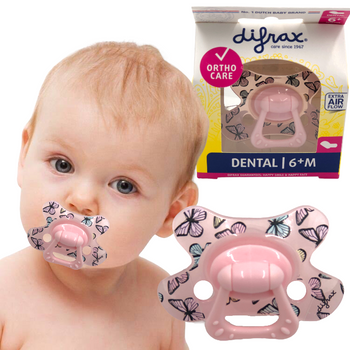 SMOCZEK DIFRAX DENTAL 6+ MIX 4 MODELE  PUDROWY RÓŻ MOTYLKI