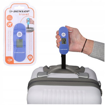 CYFROWA WAGA DO BAGAŻU MAX 40KG NIEBIESKA DUNLOP