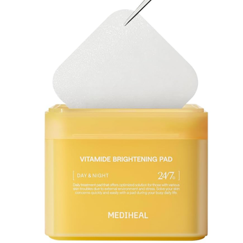 MEDIHEAL 100 SZT PŁATKI VITAMIDE BRIGHTENING PAD ROZŚWIETLAJĄCE