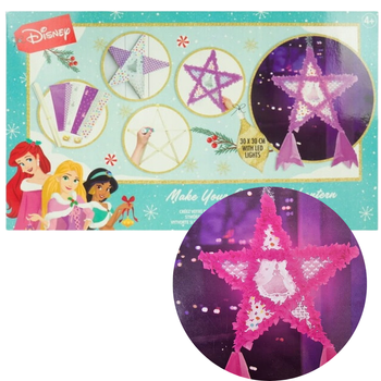 ZESTAW ZIELONY Z CZERWONYM DO TWORZENIA ŚWIĄTECZNEJ ŚWIECĄCEJ GWIAZDY LED DISNEY