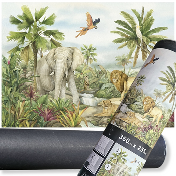 FOTOTAPETA XXL W TUBIE 360X255 - ZWIERZĘTA SAFARI