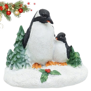 FIGURKA ŚWIĄTECZNA DWA PINGWINKI