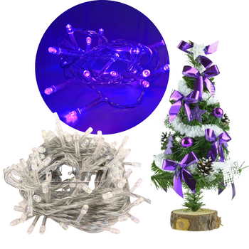 20 LED LAMPKI ŚWIĄTECZNE 1,5M FIOLET SZNUR