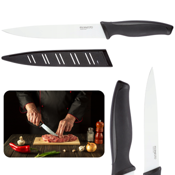 ERNESTO NÓŻ KUCHENNY DO MIĘSA Z OSŁONĄ STAL NIERDZEWNA 20CM