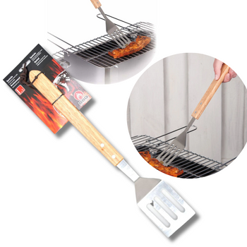 Szpatuła do grillowania z dębową rączką 41 cm BBQ