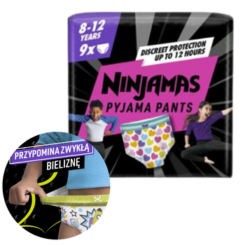 Ninjamas GIRL Herzchen 8-12 Jahre Cashback Sticker 9 SZT