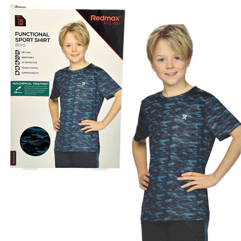 REDMAX KOSZULKA MORO NIEBIESKA 134/140