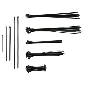 PARKSIDE PASKI OPASKI SAMOZACISKOWE ZESTAW 251 ELEMENTÓW TRYTYTKI CZARNE