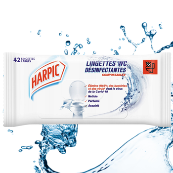 Harpic Disinfectant Wipes   42 SZT
