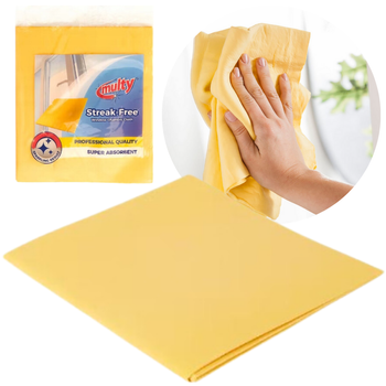 PROFESJONALNA GĄBKA ZAMSZOWA DO CZYSZCZENIA BEZ SMUG MULTY 35x40CM