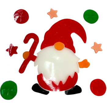 NAKLEJKI NA OKNO ŻELOWE ŚWIĄTECZNE KRASNAL