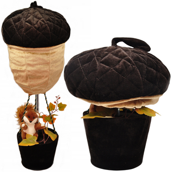 SKŁADANY PLUSZOWY ŻOŁĄDŹ Z WIEWIÓRKĄ 60CM