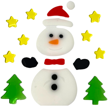 NAKLEJKI NA OKNO ŚWIĄTECZNE BAŁWAN