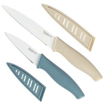 ERNESTO ZESTAW DWÓCH NOŻY BEŻOWY NIEBIESKI