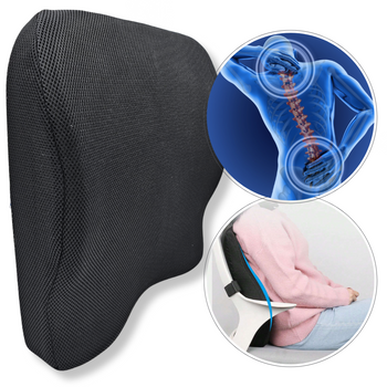 PODUSZKA LĘDŹWIOWA POD PLECY CZARNA BC1