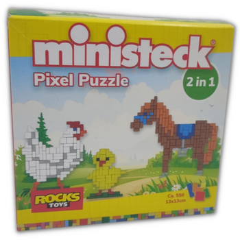 PUZZLE PIXEL MINISTECK 2 IN 1 KURA