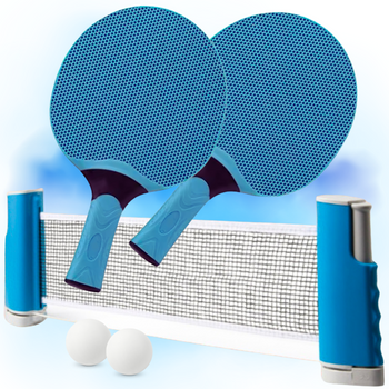 ZESTAW DO PING PONG NIEBIESKI
