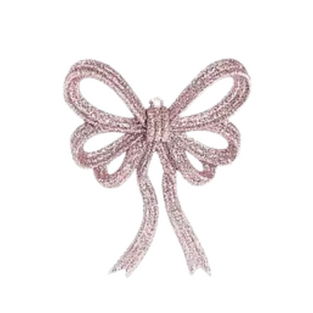 KOKARDKA ZAWIESZKA DEKORACYJNA RÓŻOWA 2SZT.