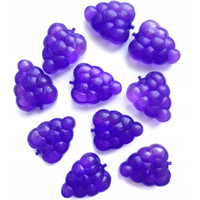 KOSTKI DO LODU WIELOKROTNEGO UŻYTKU 10SZT. FIOLETOWE WINOGRONO