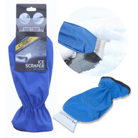 SKROBACZKA DO SZYB Z RĘKAWICĄ NIEBIESKA 