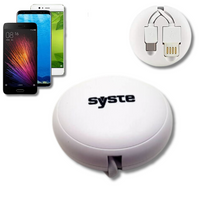 SYSTE ZWIJANY PRZEWÓD USB - MIKRO USB BIAŁY