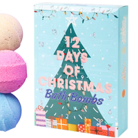 KALENDARZ ADWENTOWY BOMBY KULE MUSUJĄCE DO KĄPIELI 12SZT