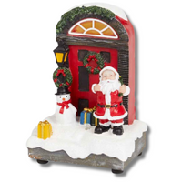 ŚWIĄTECZNE MIASTECZKO MIKOŁAJ PRZY DRZWIACH LED 