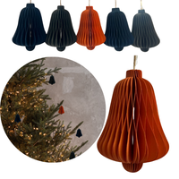 DEKORACJA Z PAPIERU 3D DO POWIESZENIA DZWONEK 5SZT