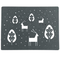 PODKŁADKA ŚWIĄTECZNA SZARA 2SZT. XFM534-29