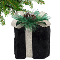 PREZENT DEKORACYJNY CZARNY FUTERKOWY