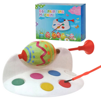 MASZYNKA DO MALOWANIA JAJEK PISANEK ZESTAW FARBY STOJAK 