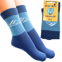 SKARPETKI DZIECIĘCE 20-21 BŁĘKITNO-JEANSOWE SPORT DEPOL 