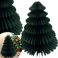 DEKORACJA Z PAPIERU 3D CHOINKA DUŻA ZIELONA