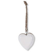 ZAWIESZKA SERDUSZKO DREWNIANE - LAKIEROWANE BIAŁYM