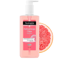 NEUTROGENA CLEAR & RADIANT 200ML FACE WASH VITAMIN C & PINK GRAPEFRUIT