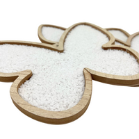 TACA DEKORACYJNA BIAŁY PLUSZOWY MOTYLEK