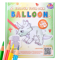 BALON DO KOLOROWANIA 3D NOSOROŻEC