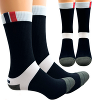 SKARPETY MĘSKIE DŁUGIE DERBY 39-41 CZARNE Z BIAŁĄ LAMÓWKĄ / GRANATOWE + CZERWONE